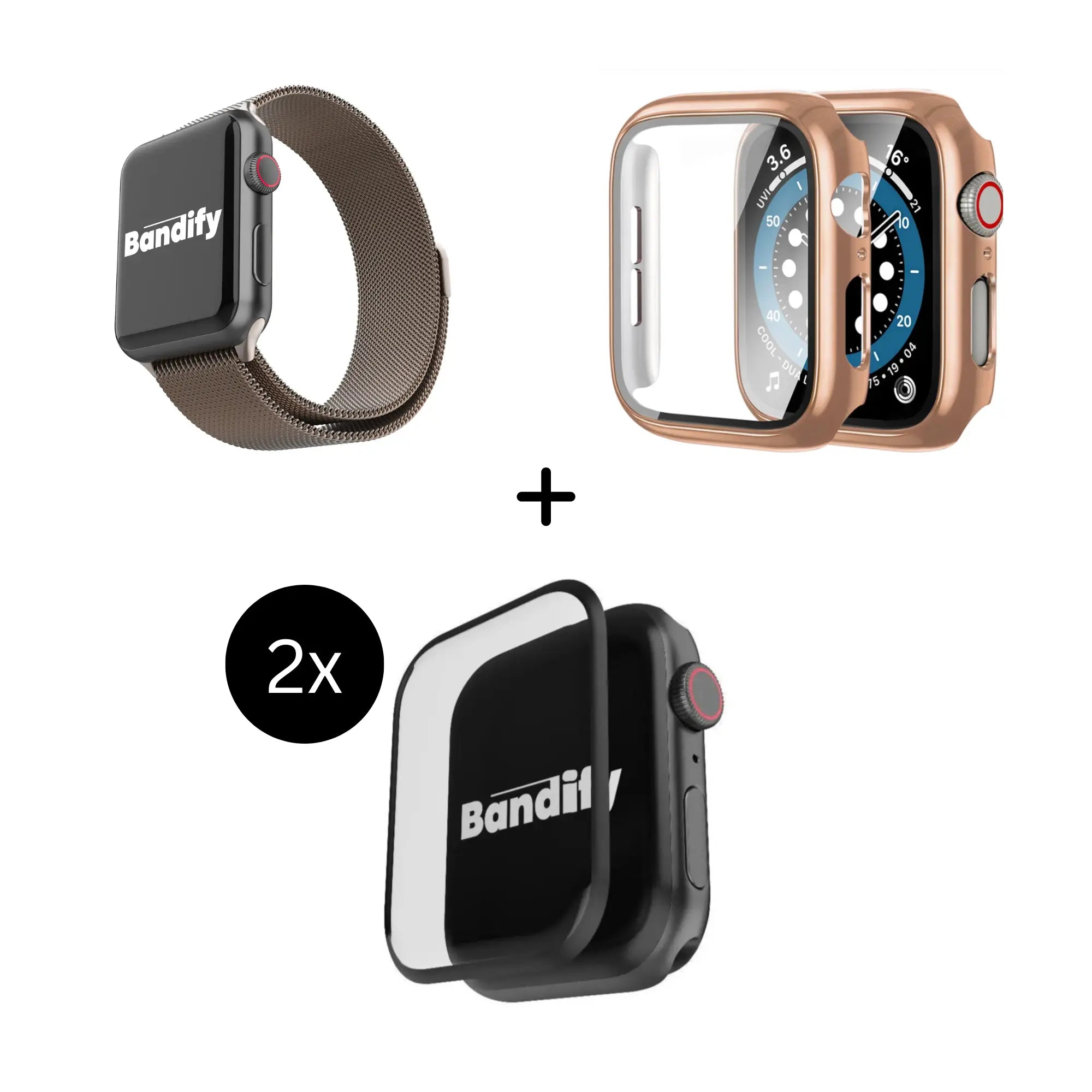 Rose Gold Milanese Loop Bundle Bandify