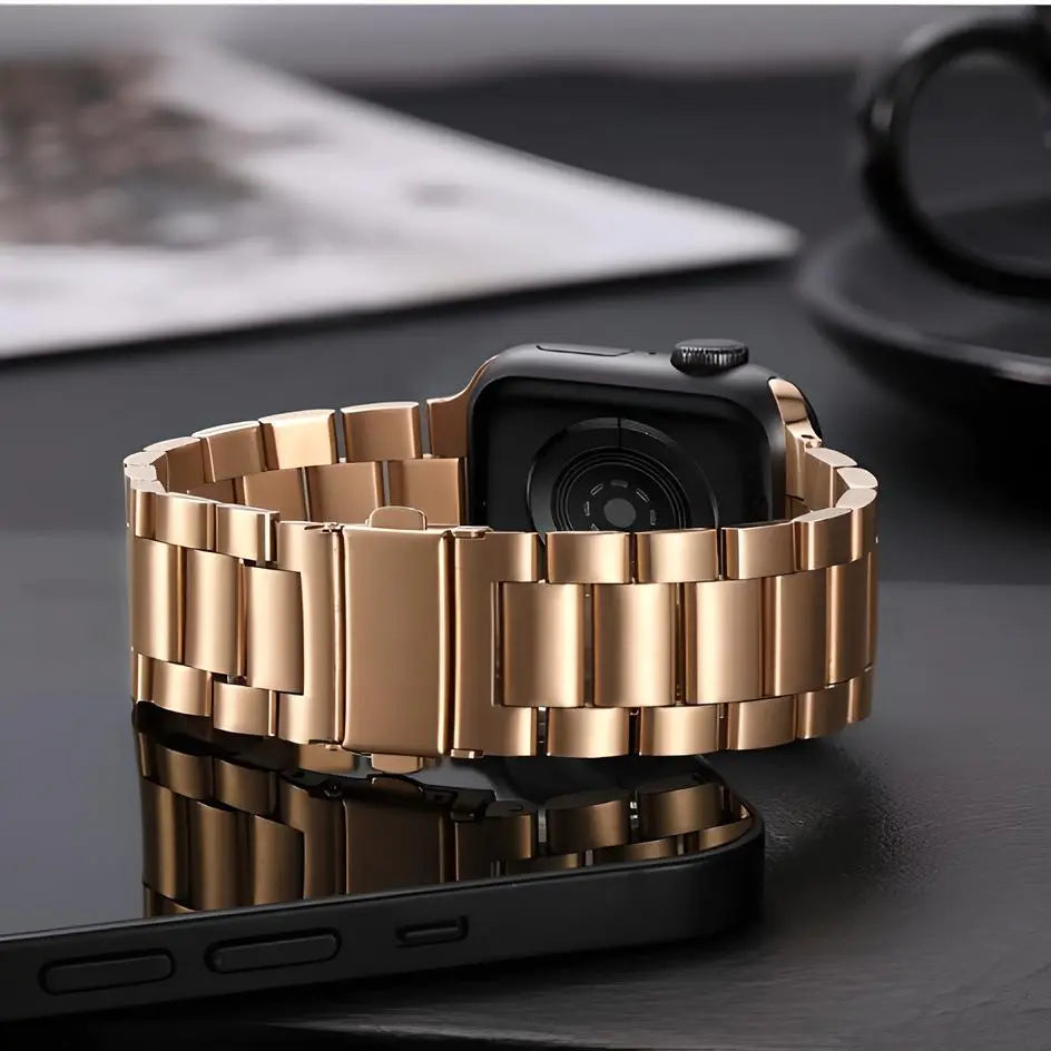 Classic Stainless Steel Apple Watch Band | Rose Gold Bandify