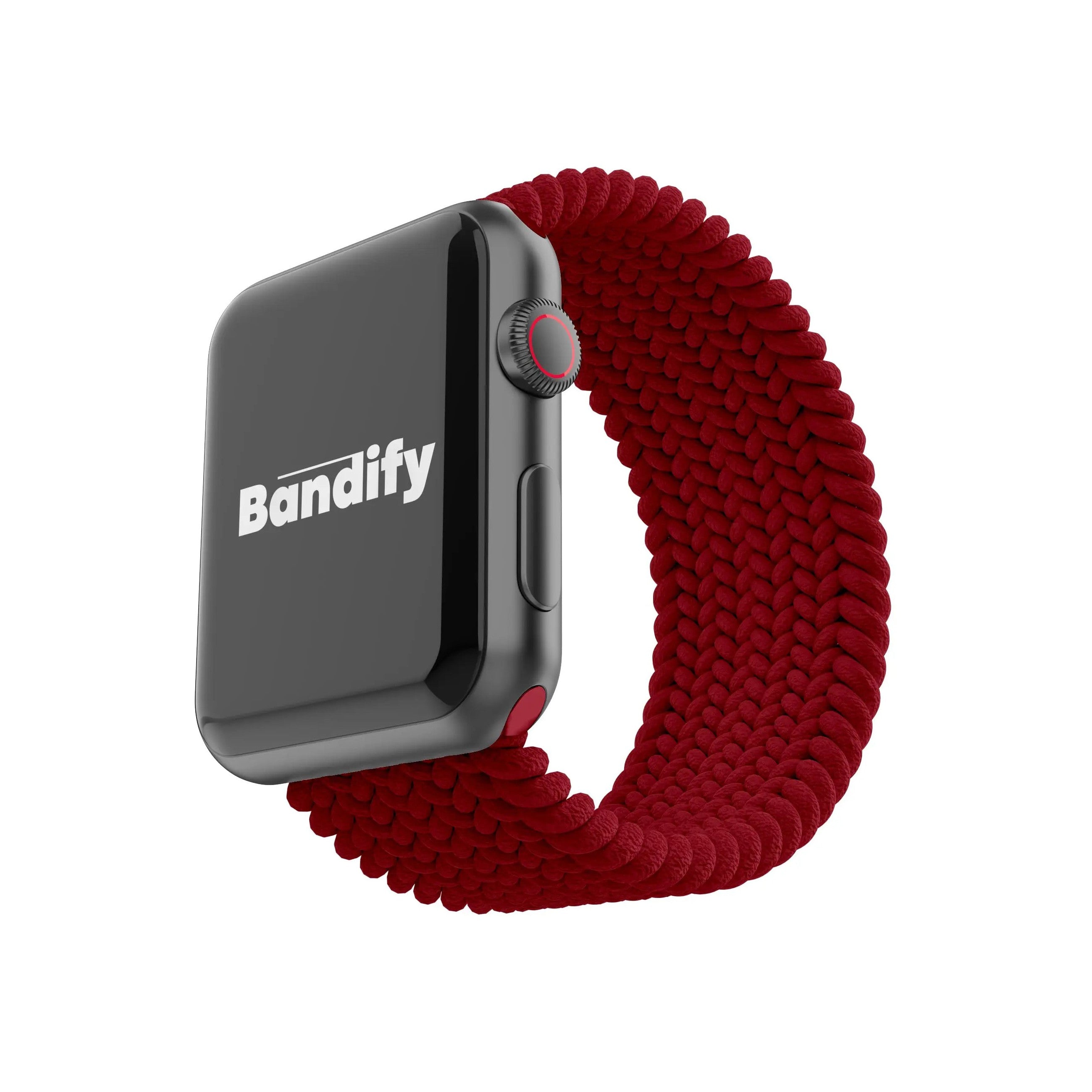 Braided Solo Loop | Firebrick Red Bandify