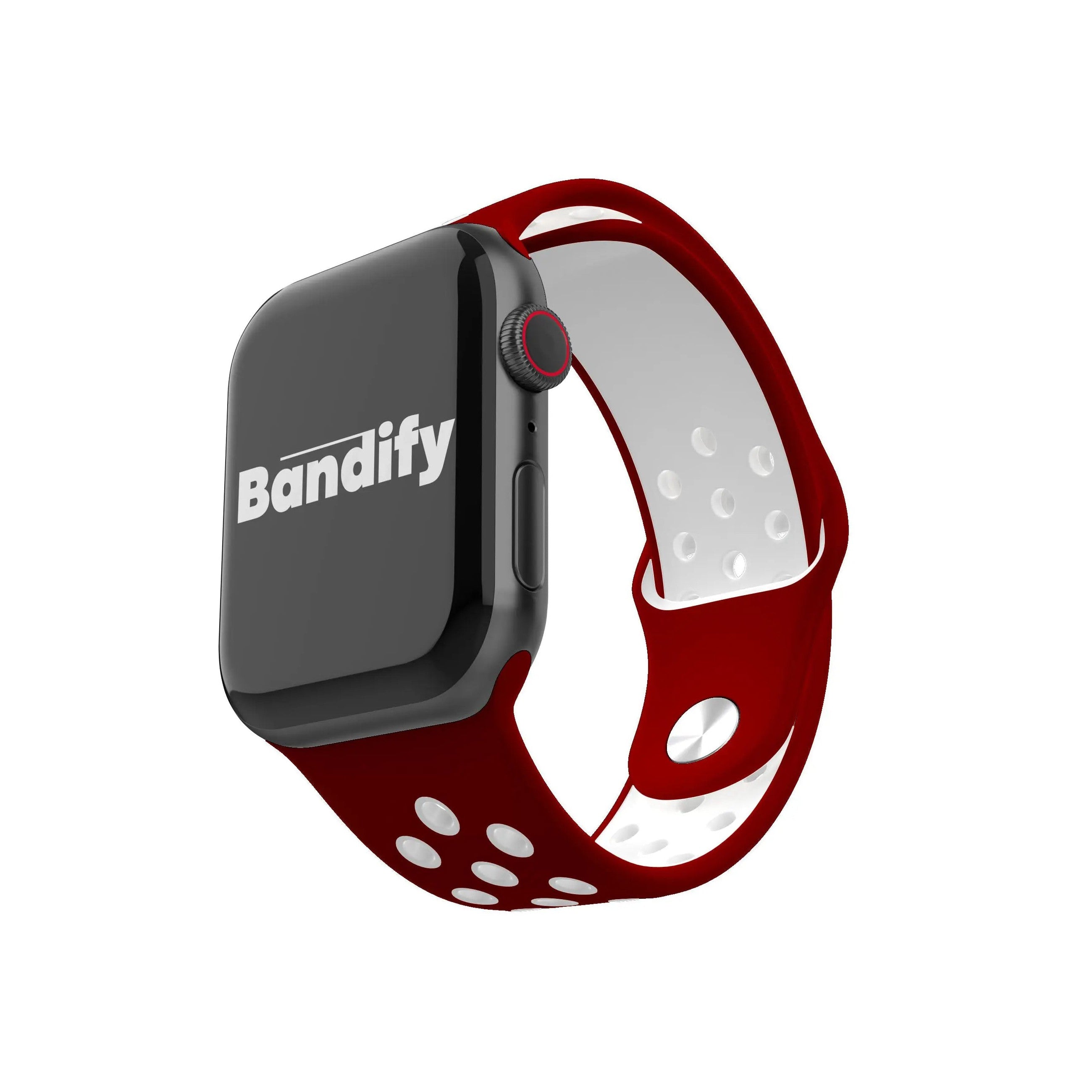 Sport Band Active Dark Red White Bandify